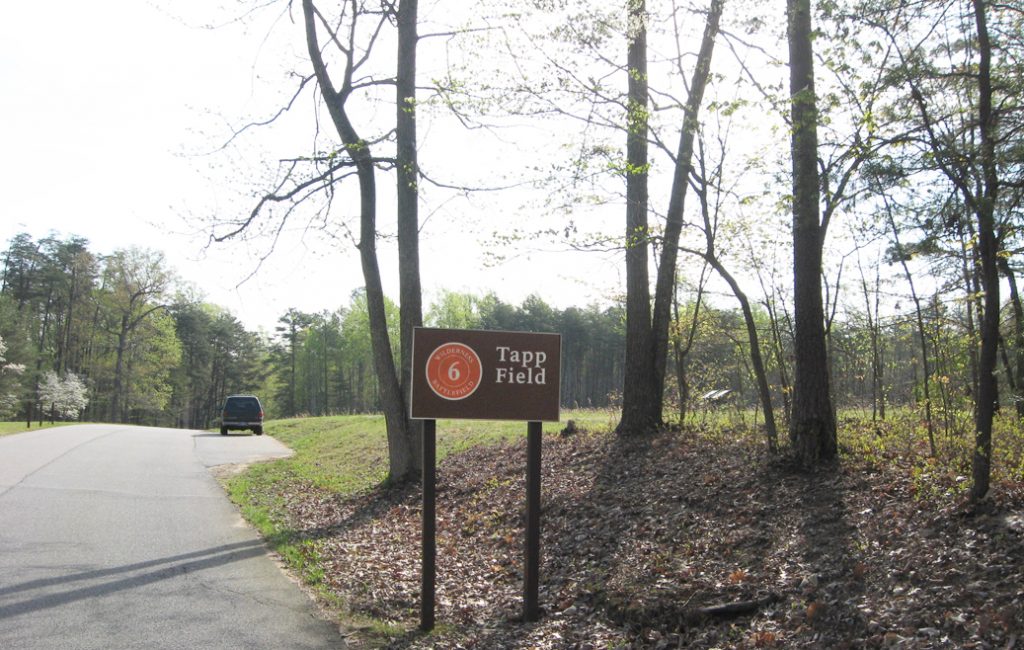 Tapp Field, Stop 6 on the Civil War Battle of the Wilderness Auto Tour