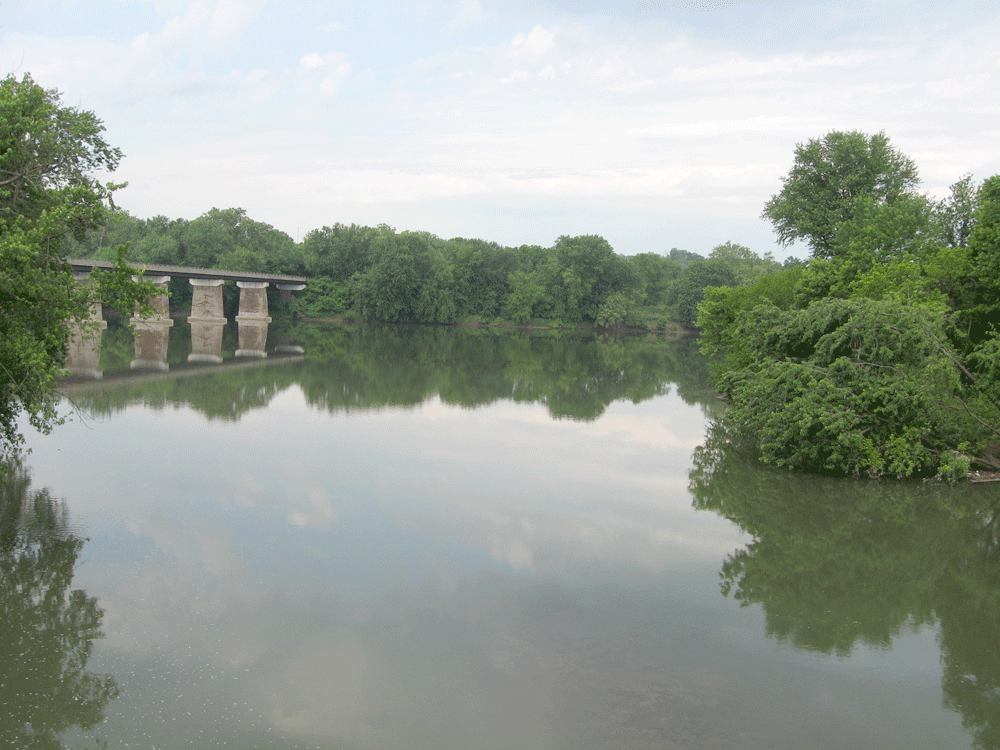 The Potomac River at Shepherdstown, Maryland. This was said to be the finest ford on the Potomac.