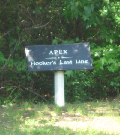 Marker for the Apex of Hooker's Final Line at Chancellorsville