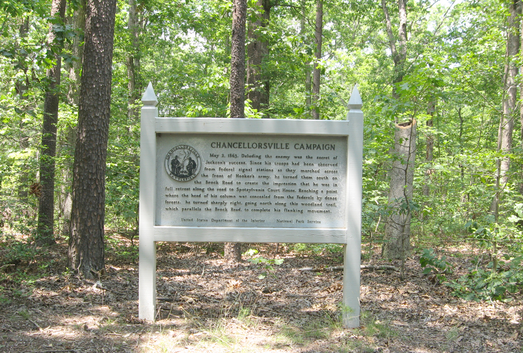 The Chancellorsville Campaign: Deluding the Enemy historical marker is on the Jackson Flank March Trail on the Chancellorsville Battlefileld