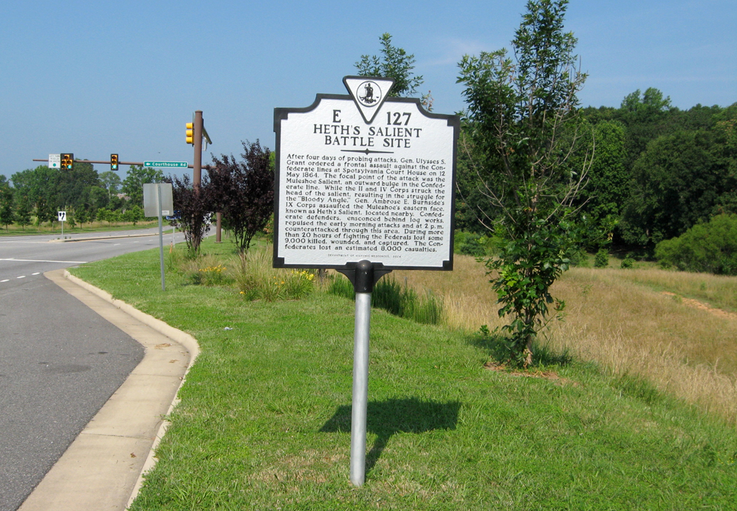 Heth's Salient Battle Site E127 Virginia historical marker