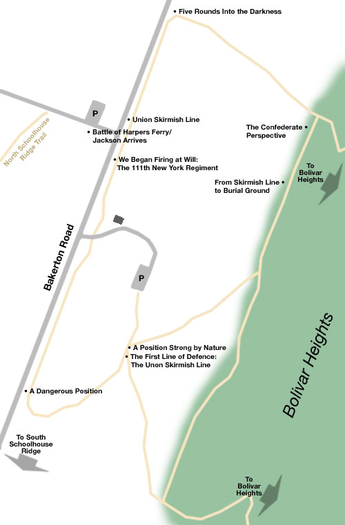 The Union Skirmish Line Trail at Harpers Ferry