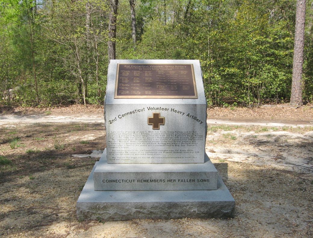 Monument to the 2nd Connecticut Volunteer Heavy Artillery on the Cold Harbor battlefield