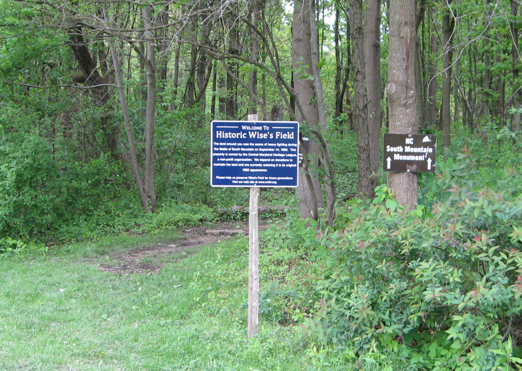 Welcome to historic Wise's field at Fox's Gap on the South Mountain battlefield