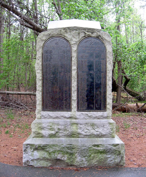 Monument to the 1st Maine Heavy Artillery Regiment on the Petersburg National Battlefield