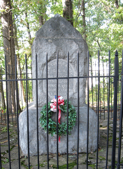 Monument to Confederate General Turner Ashby at Harrisonburg, Virginia