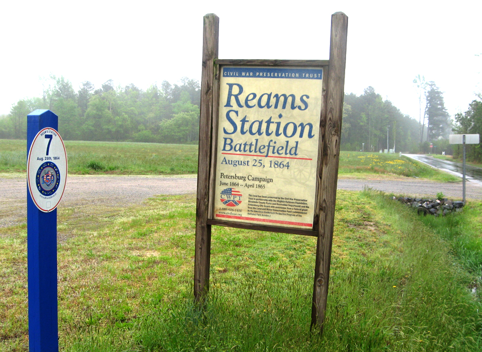 Reames Station battlefield outside Petersburg, Virginia