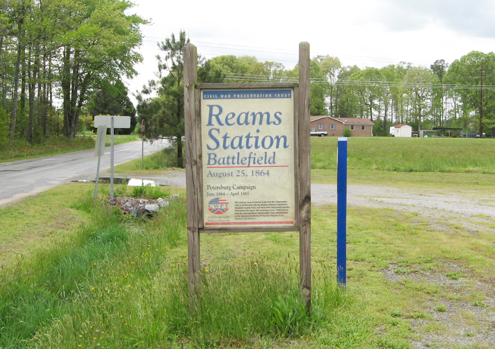 Reames Station battlefield outside Petersburg, Virginia