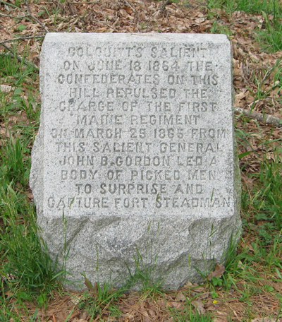 Monument to Colquitt's Salient on the Petersburg National Battlefield