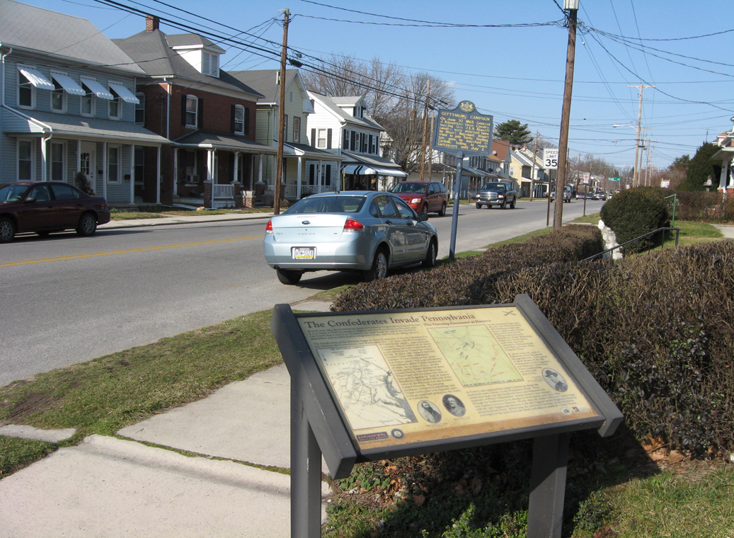 Confederates Invade Pennsylvania wayside marker in Hanover, Pennsylvania