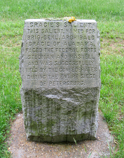 Monument to Gracie's Salient on the Petersburg National Battlefield