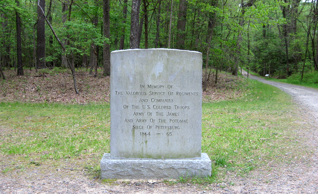 Monument to United States Colored Troops on the Petersburg National Battlefield