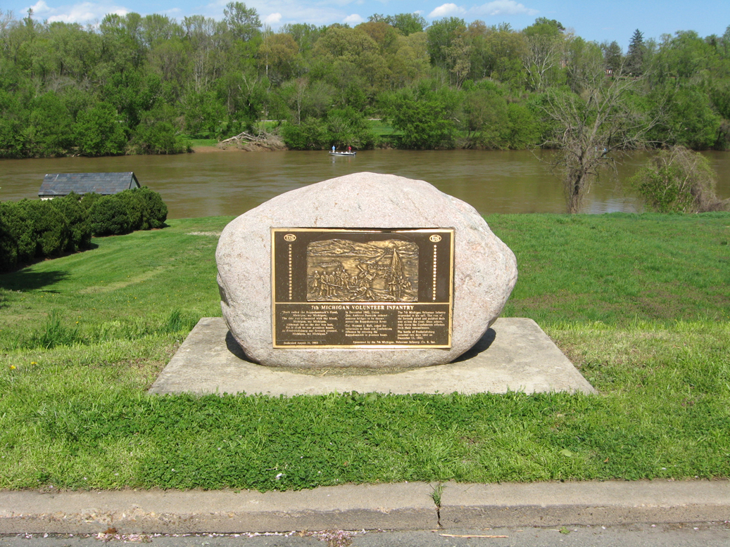 Monument to the 7th Michigan Volunteer Infantry at Fredericksburg