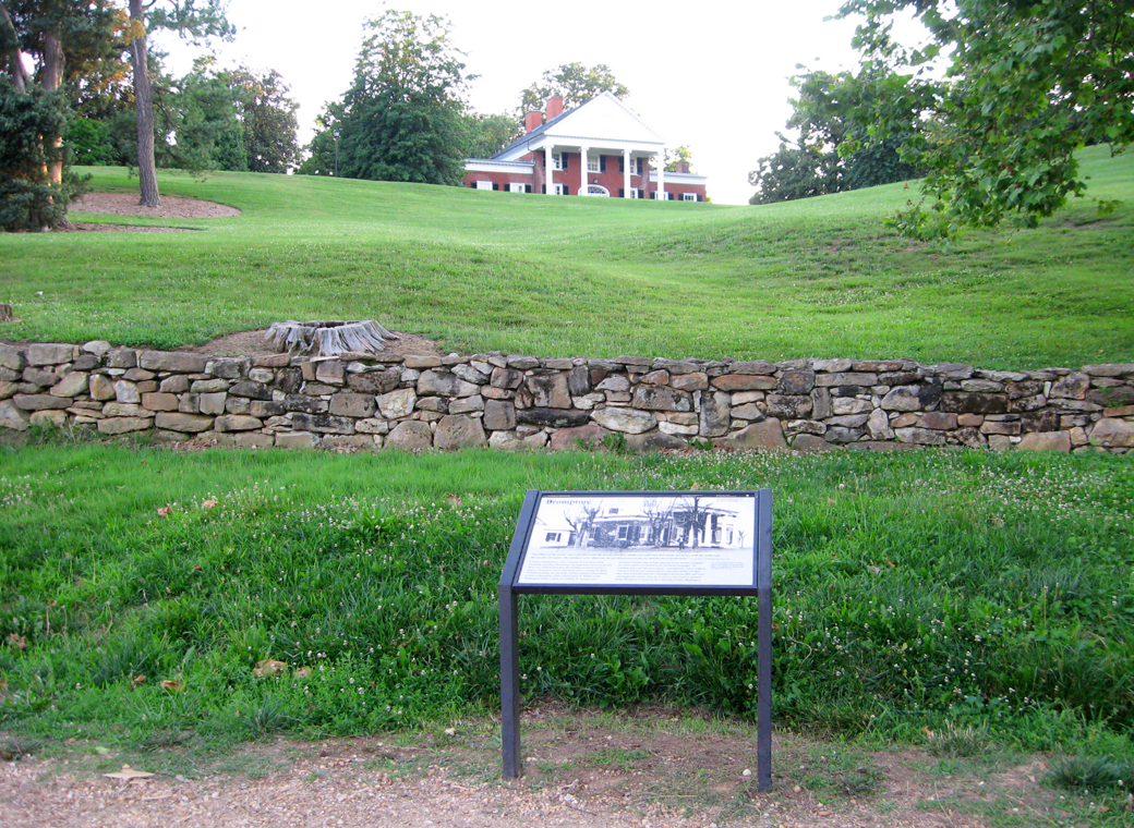 Brompton wayside marker on the Fredericksburg battlefield