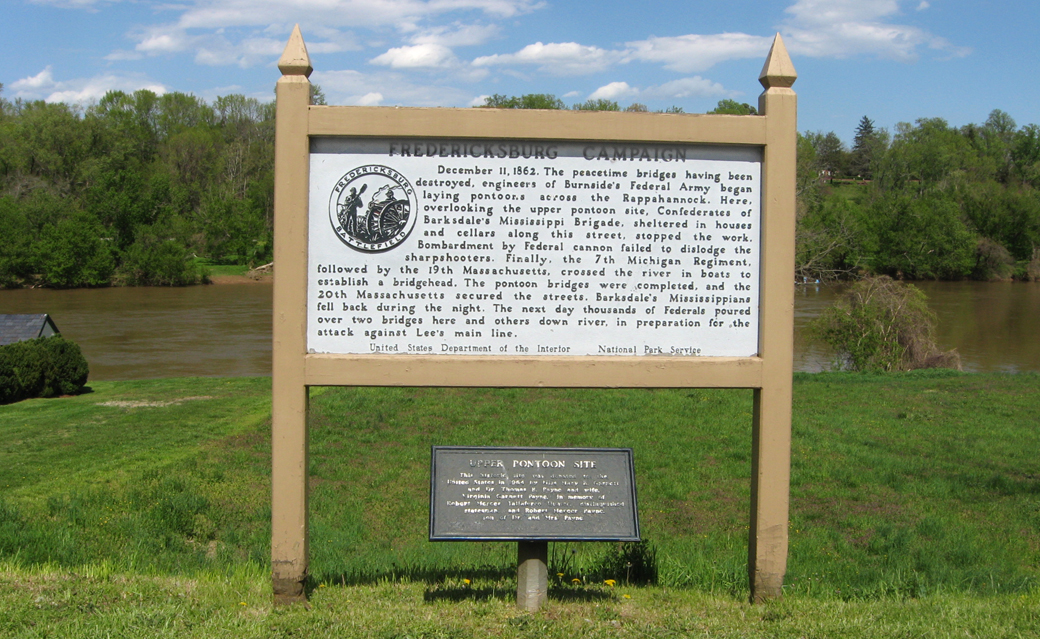 The Fredericksburg Campaign - December 11 historical marker 