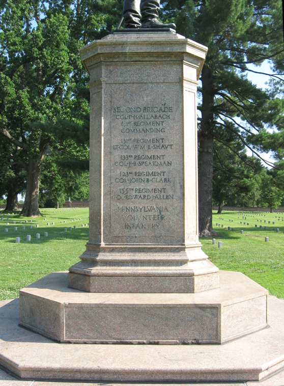 Detail from the base of the Monument to Union Major General Andrew Atkinson Humphreys on the Fredericksburg battlefield