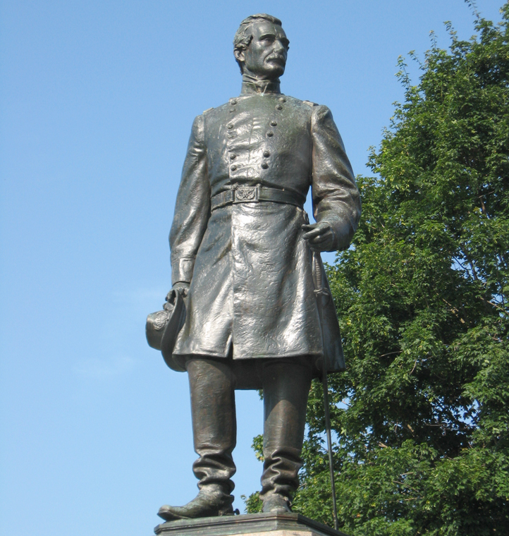 Detail from the statue from the Monument to Union Major General Andrew Atkinson Humphreys on the Fredericksburg battlefield
