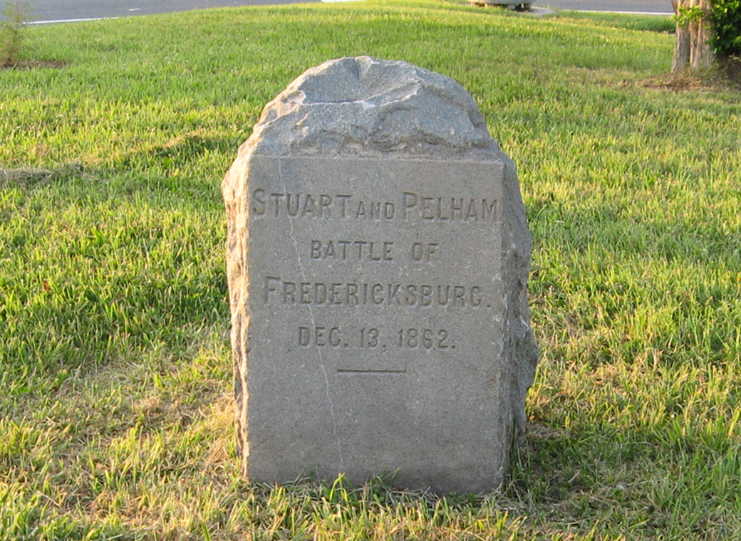The Stuart and Pelham monument on the Fredericksburg battlefield
