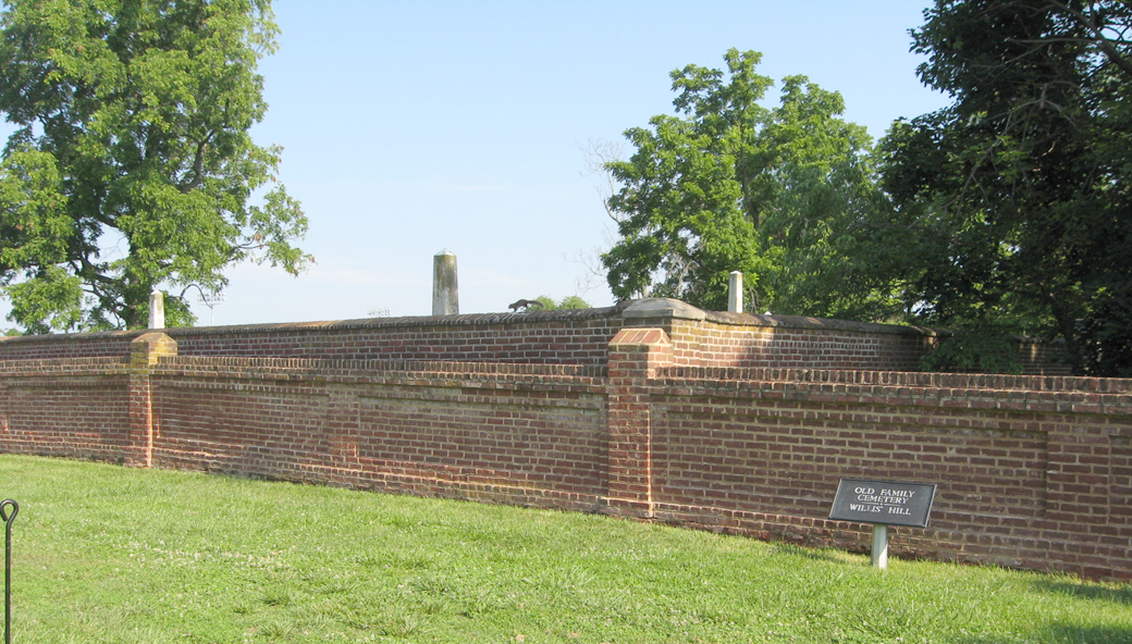 Willis Hill Cemetery on the Fredericksburg battlefield