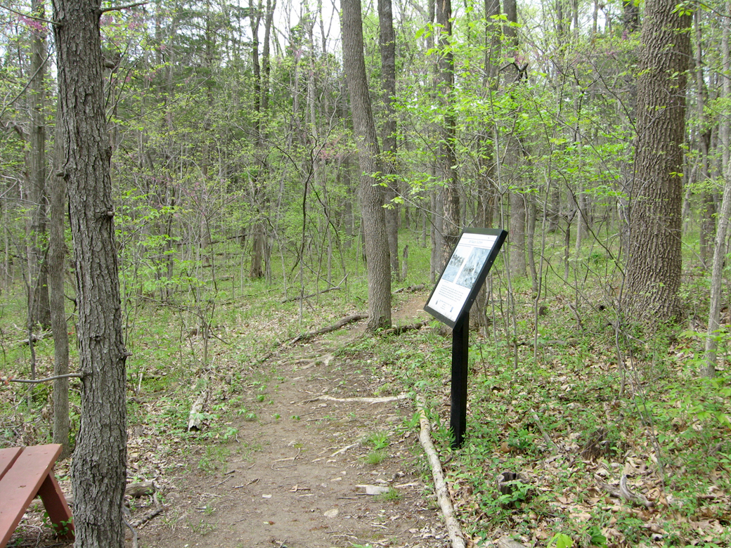 1st Maine Battery wayside marker on the Cedar Creek battlefield