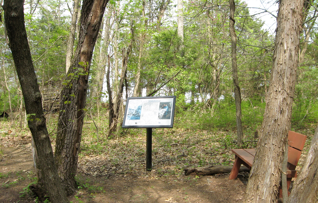 Union withdrawal wayside marker on the Cedar creek, Virginia battlefield