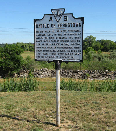 Battle of Kernstown A9 Virginia historical marker