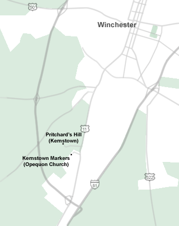 The Second Battle of Kernstown outside Winchester, Virginia