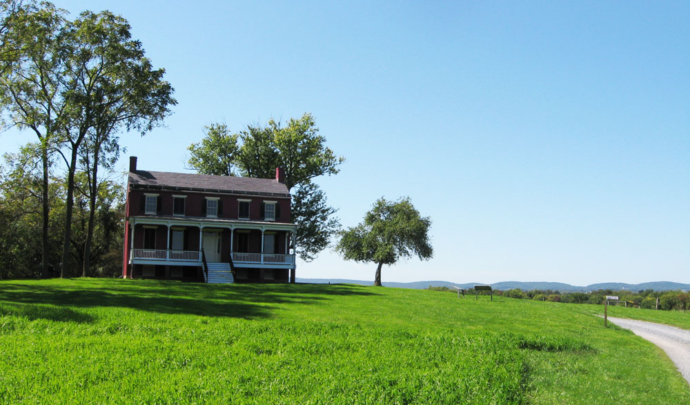 The Worthington House on the Monocacy battlefield outside Frederick, Maryland
