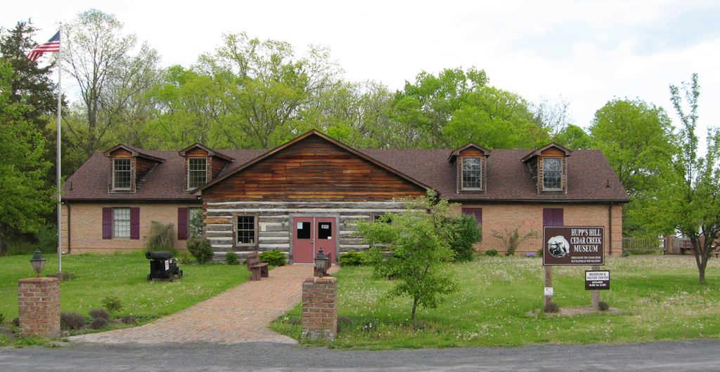 The Hupp's Hill Cedar Creek Museum at Hupp's hill, north of Strasburg, Virginia