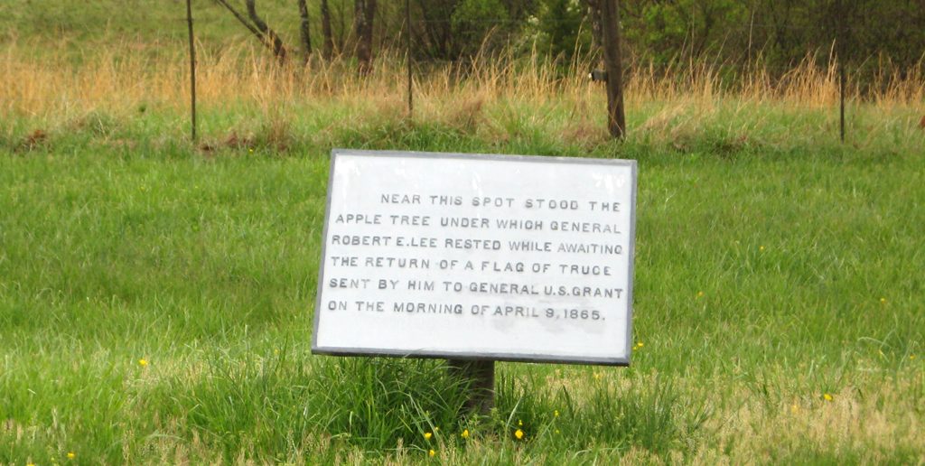 The Apple Tree site at Appomattoc Court House National Historical Park