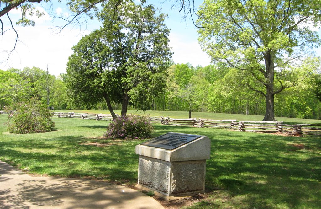 The Appomattox monument, placed in 1926 by the United Daughters of the Confederacy
