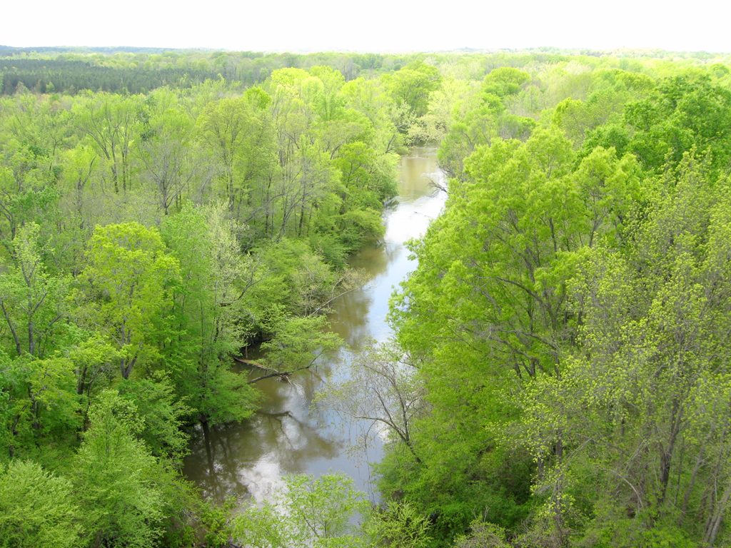 The Appomattox River from the middle of the High Bridge