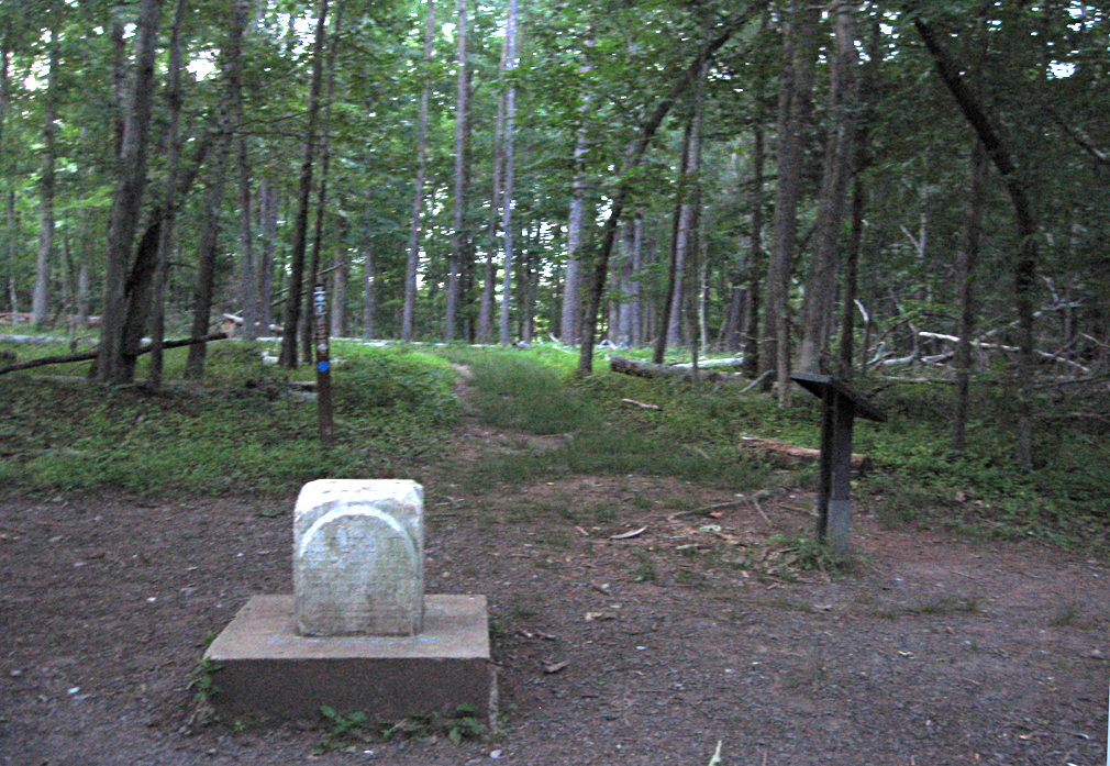 The monument to George T. Stovall is on the Matthews Hill Loop Trail which begins at Stop 4 on the Manassas Battlefield Driving Tour.