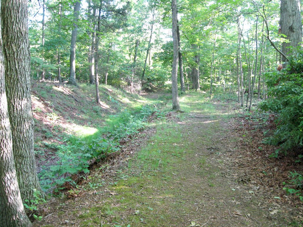The Sudley Loop trail on the Manassas battlefield