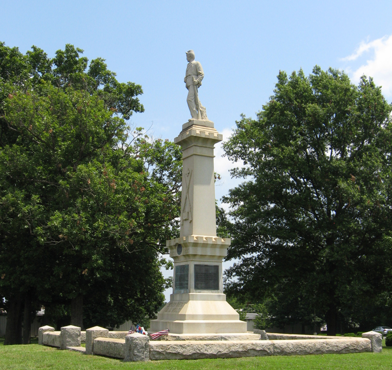 Monument to the 23rd New Jersey Volunteer Infantry Regiment at Salem Church near Fredericksburg, Virginia