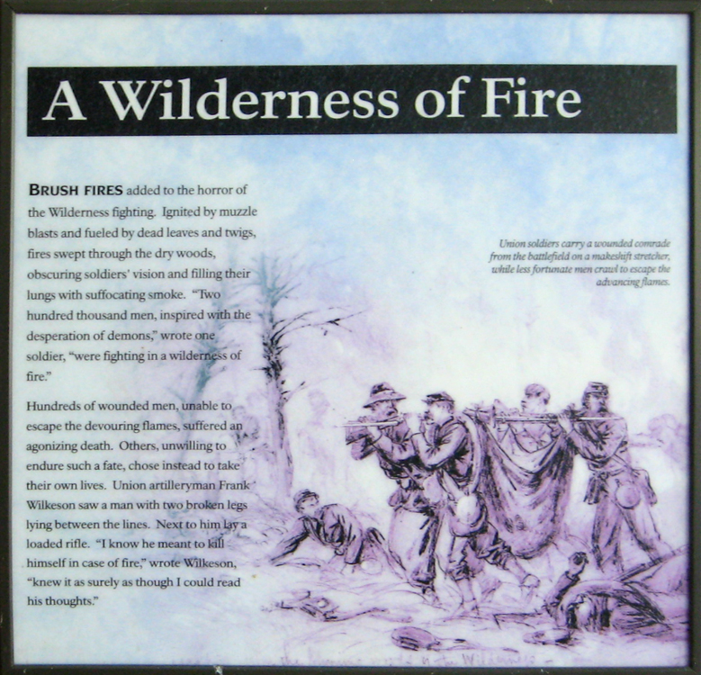 A Wilderness of Fire exhibit in the Wilderness Exhibit Shelter 