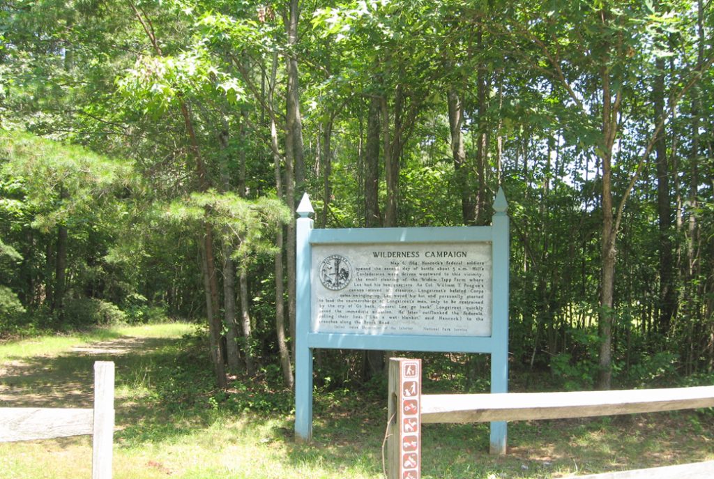 The Wilderness Campaign - May 6 historical marker on Tapp Field on the Wilderness battlefield