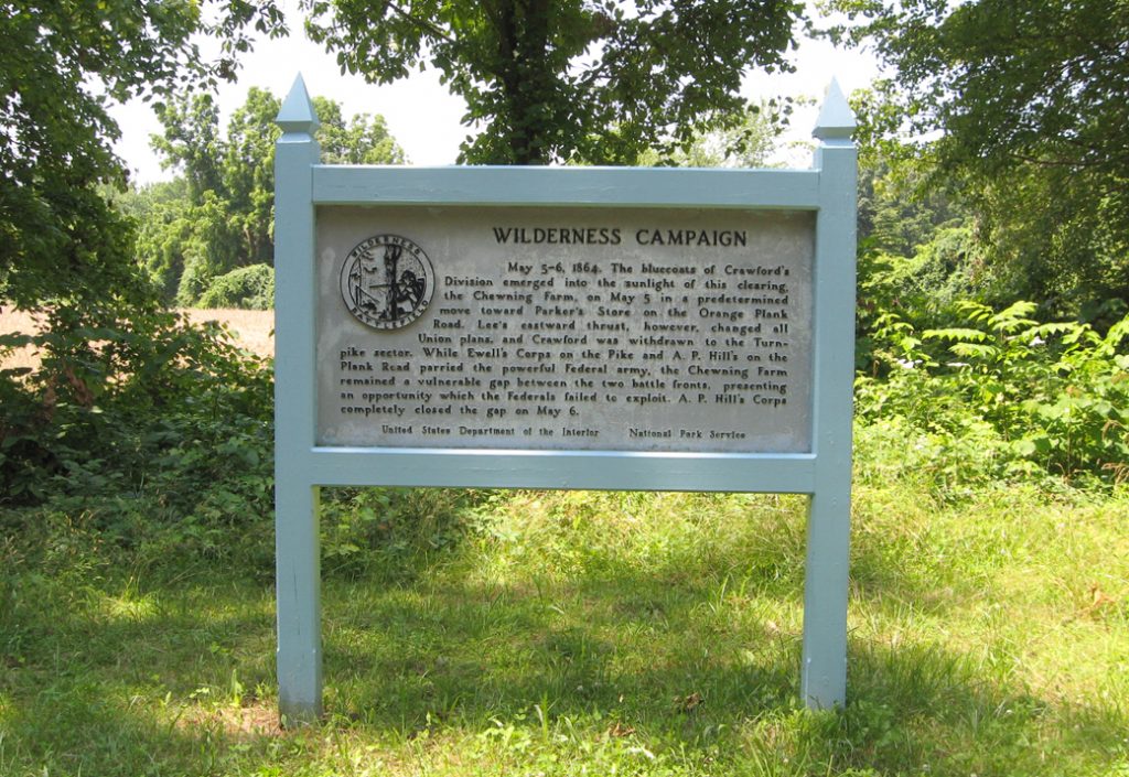The Wilderness Campaign May 5-6 historical marker 