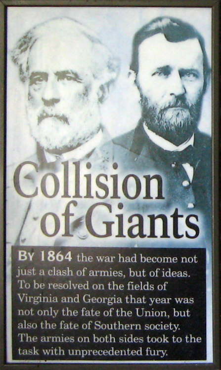 The Collision of Giants exhibit in the Wilderness Exhibit Shelter