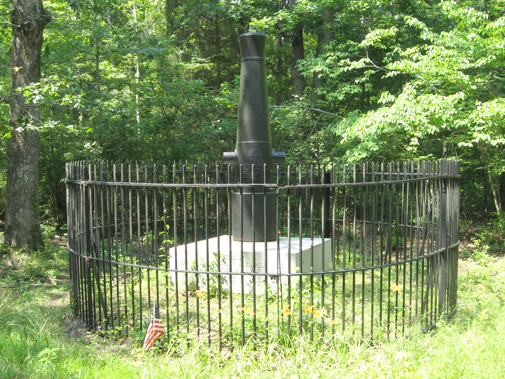 The Monument to Union Major General Alexander Hays on the Wilderness Battlefield. 