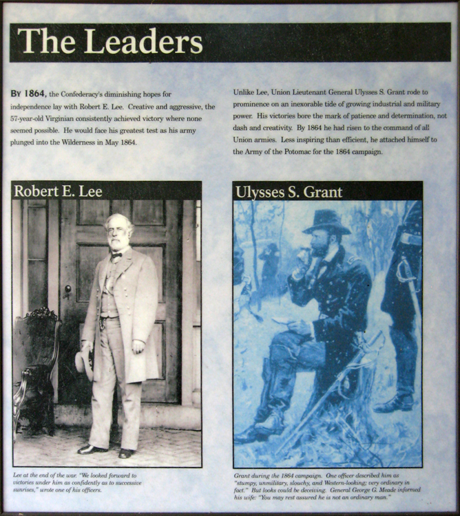 The Leaders exhibit in the Wilderness Exhibit Shelter