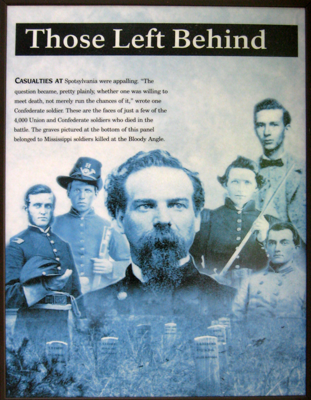 The Those Left Behind exhibit in the Spotsylvania Battlefield Exhibit Shelter