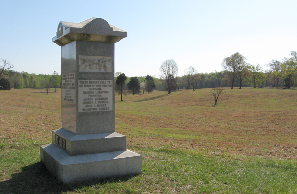 The Muleshoe from the 126th Ohio monument