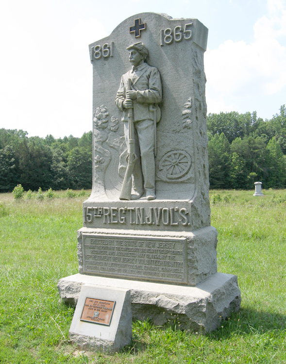 Monument to the 15th New Jersey Volunteer Infantry Regiment at Spotsylvania