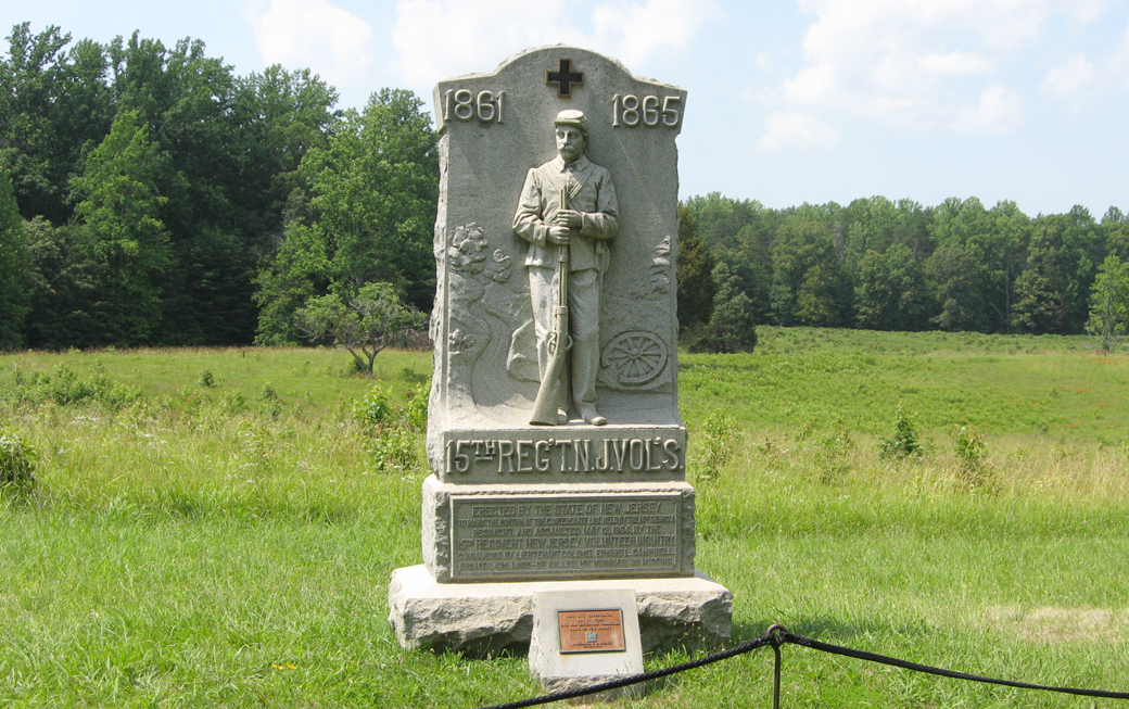 Monument to the 15th New Jersey Volunteer Infantry Regiment at Spotsylvania