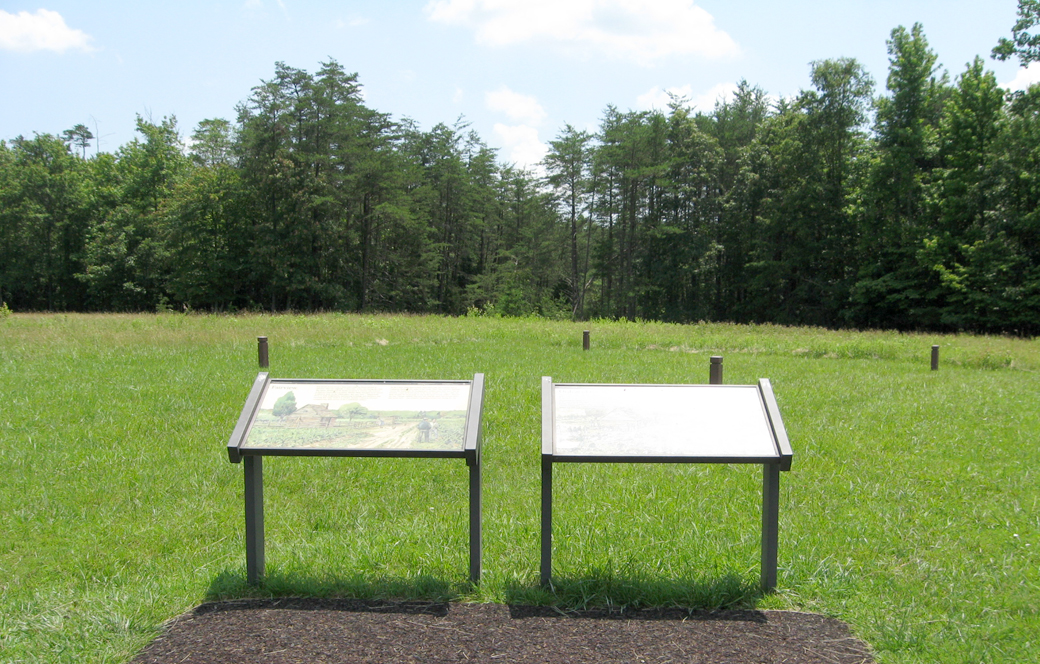 The Fairview and Ordeal of the Wounded wayside markers on the Chancellorsville battlefield
