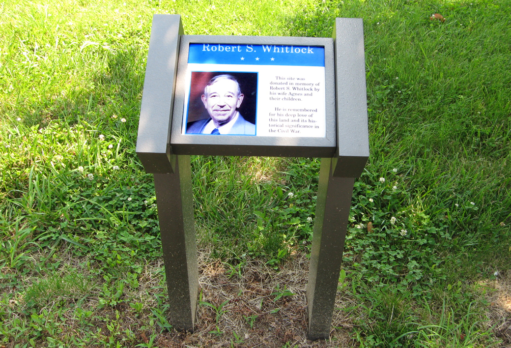 Memorial to Robert Whitlock at the Todd's Tavern Civil War site