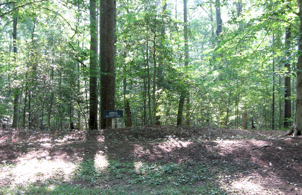 Burnside's trenches on the Spotsylvania battlefield