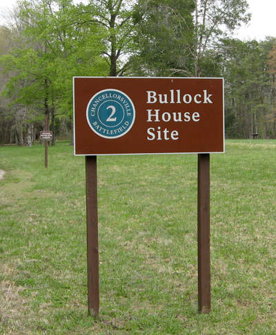 Stop 2 - Bullock House Site on the Chancellorsville Battlefield Auto Tour