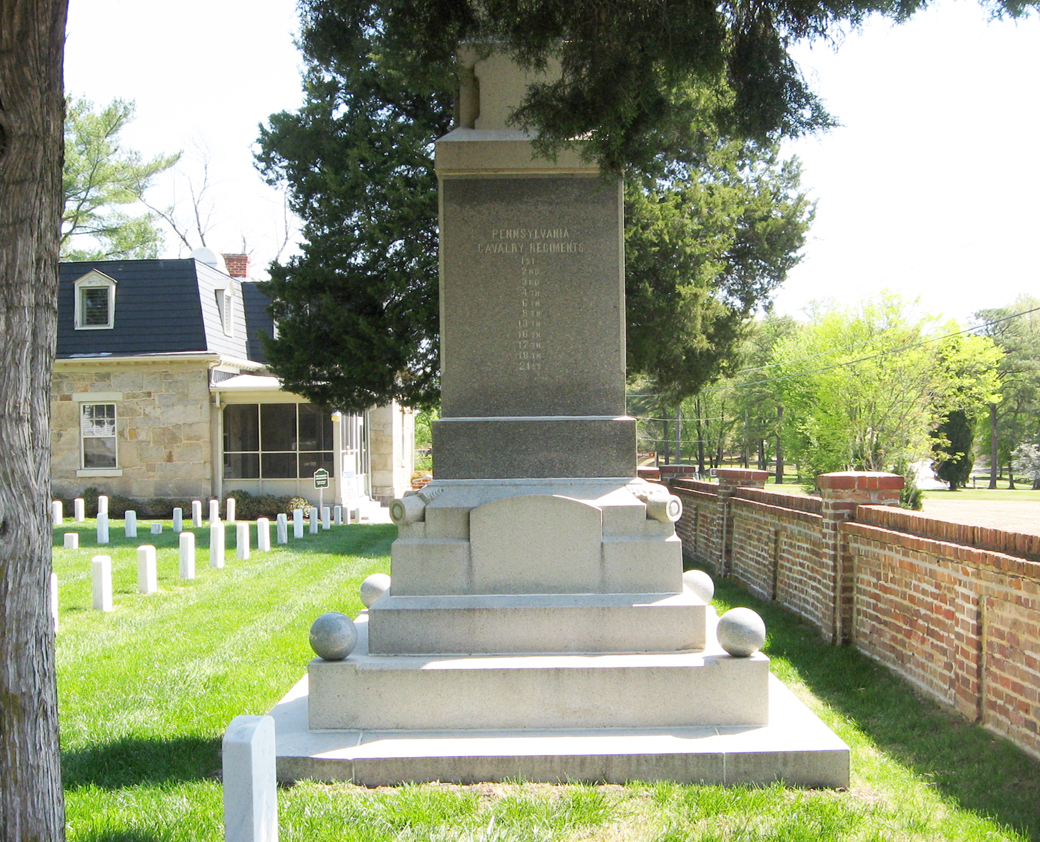West side of the Pennsylvania Moument at Cold Harbor National Cemetery